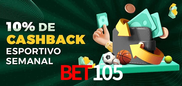 10% de bônus de cashback na Bet105